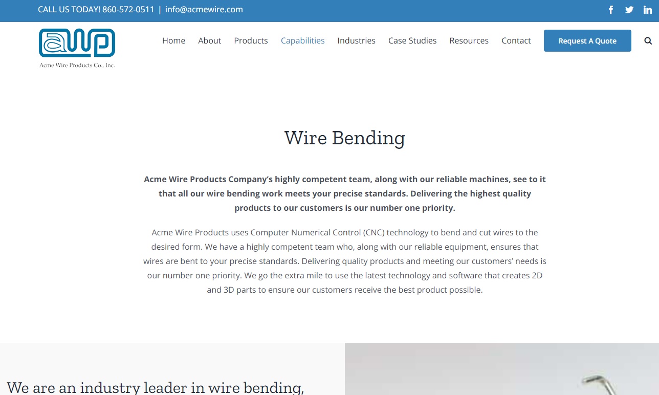 Acme Wire Products Company, Incorporated Acme Wire Products Company, Incorporated